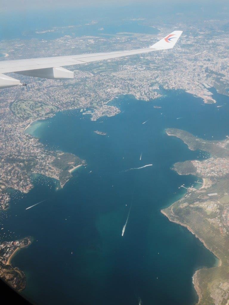 jana meerman airplane window view nanjing to sydney