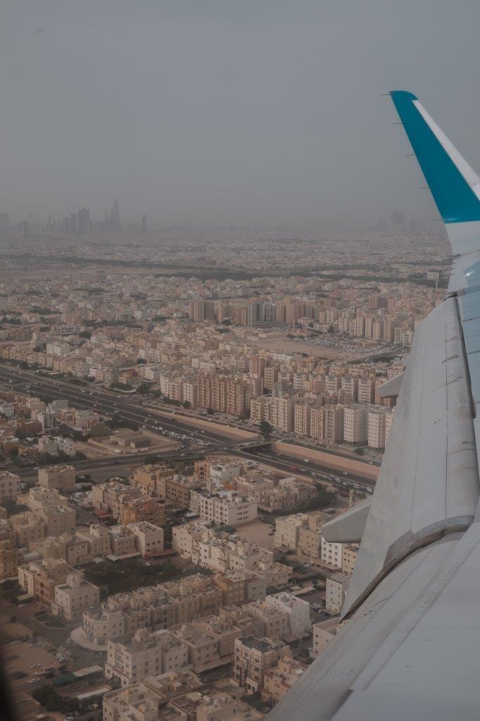 jana meerman kuwait airplane view