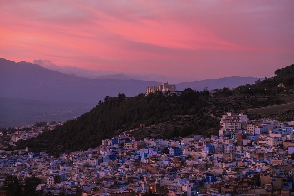 Best Sunset Spot in Chefchaouen