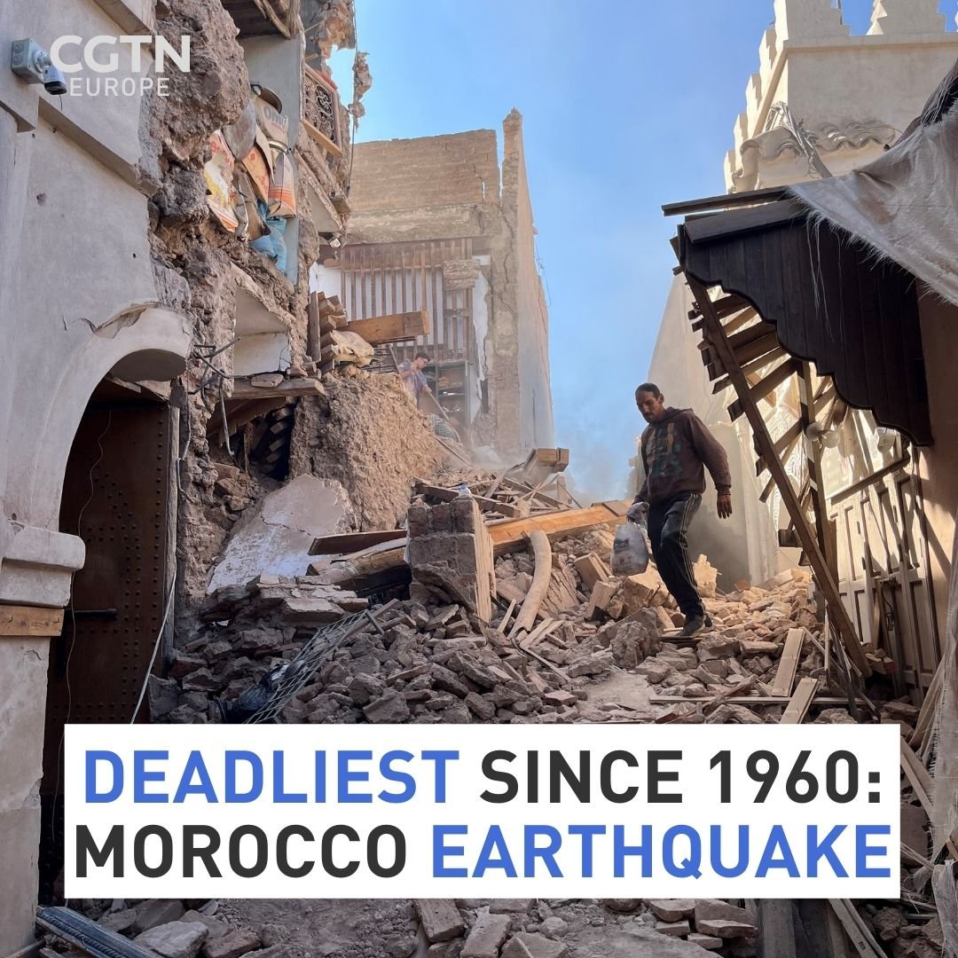 jana meerman @CGTNEurope morocco earthquake