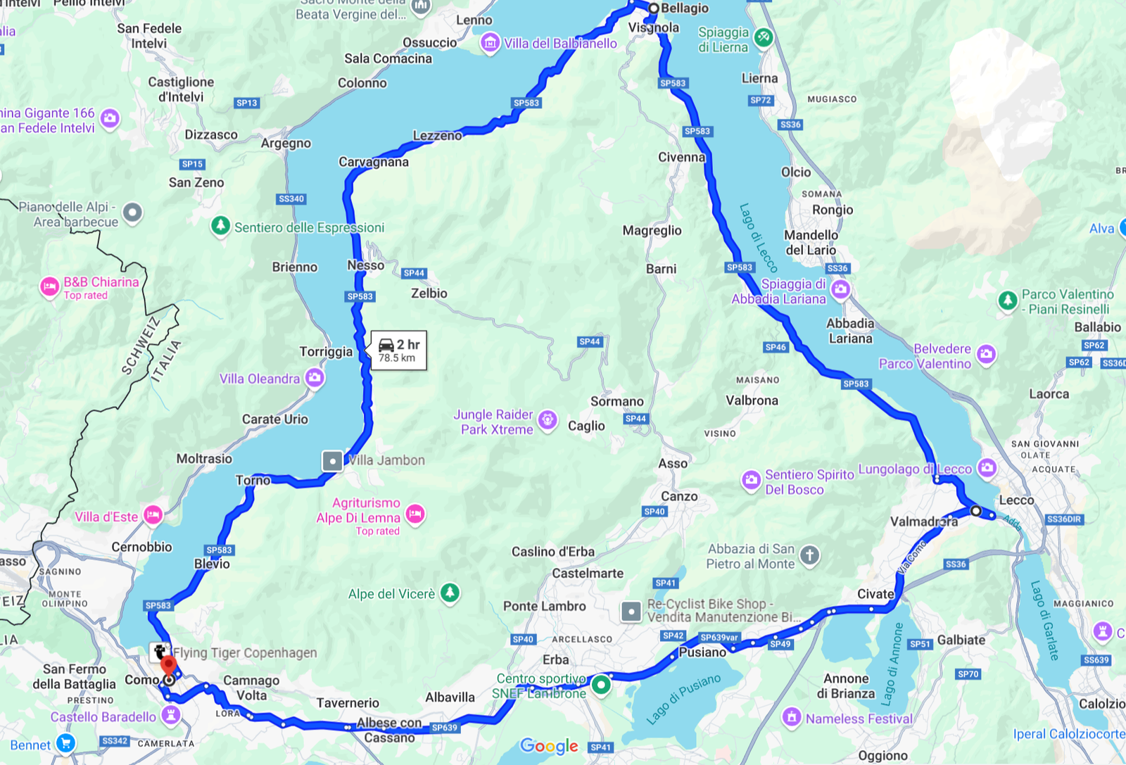 jana meerman lake como inner driving route maps