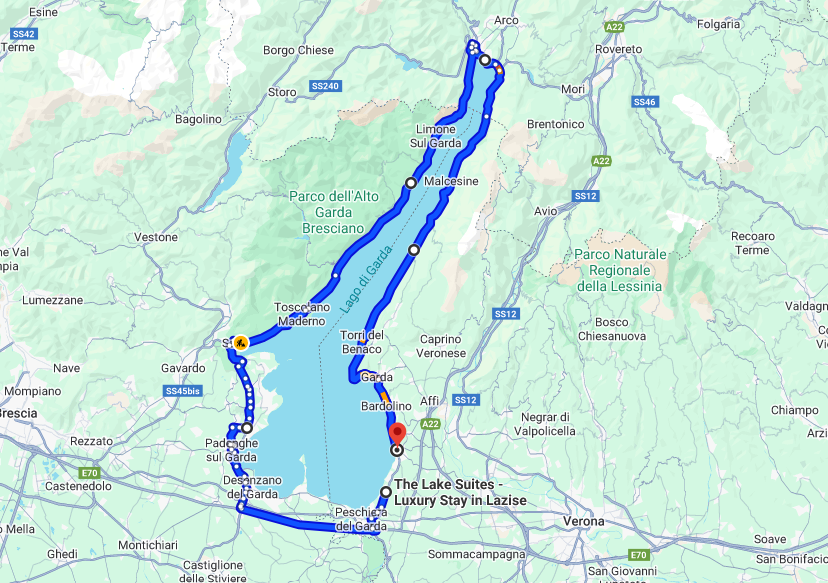 jana meerman lake garda driving route