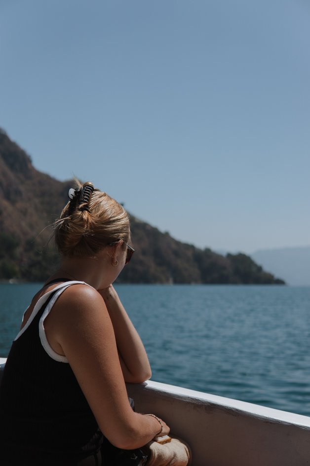 jana meerman ferry lake atitlan guatemala
